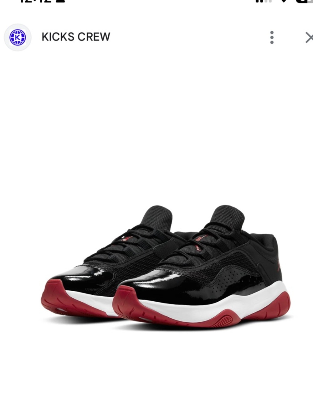 Nike Air Jordan 11 CMFT low in “Bred” colorway size 5.5 big kids